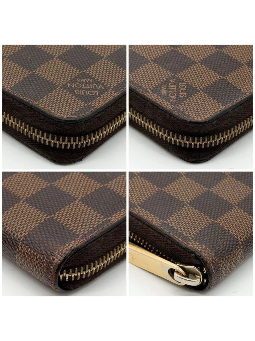 Louis Vuitton Zippy Wallet Damier Ebene Zip Around
